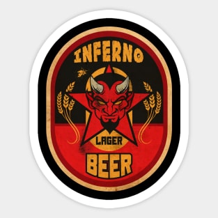 Inferno Lager Beer Sticker